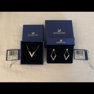 Swarovski Necklace and Earrings
